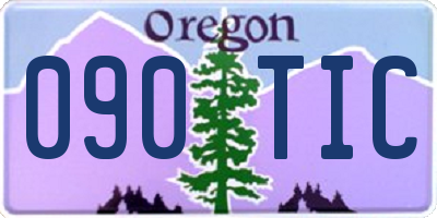 OR license plate 090TIC