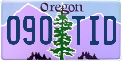 OR license plate 090TID
