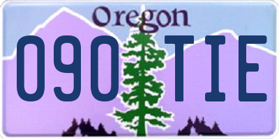 OR license plate 090TIE