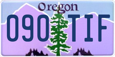 OR license plate 090TIF