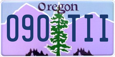 OR license plate 090TII