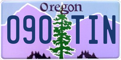 OR license plate 090TIN
