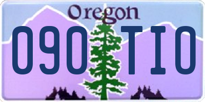 OR license plate 090TIO