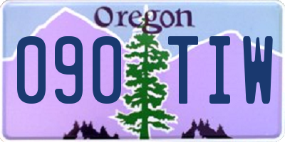 OR license plate 090TIW