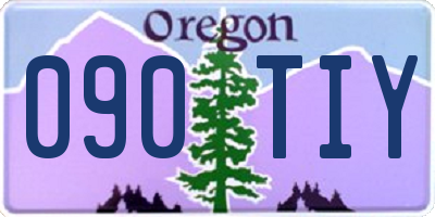 OR license plate 090TIY