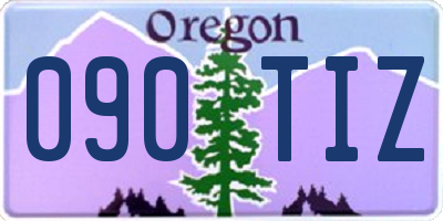 OR license plate 090TIZ