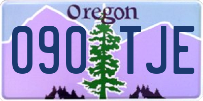 OR license plate 090TJE