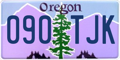 OR license plate 090TJK