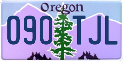 OR license plate 090TJL