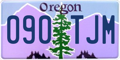 OR license plate 090TJM