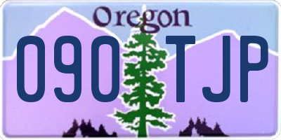 OR license plate 090TJP