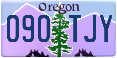 OR license plate 090TJY
