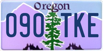 OR license plate 090TKE