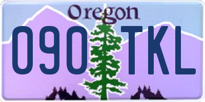 OR license plate 090TKL