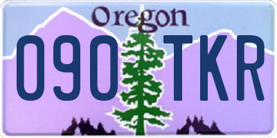 OR license plate 090TKR