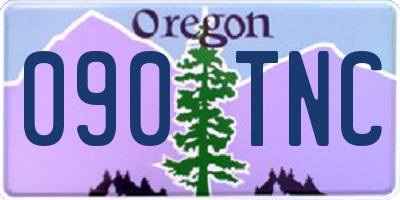 OR license plate 090TNC