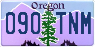 OR license plate 090TNM