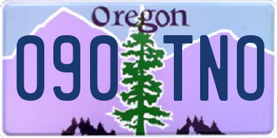 OR license plate 090TNO