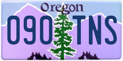 OR license plate 090TNS