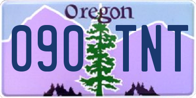 OR license plate 090TNT