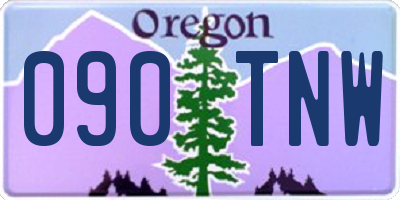 OR license plate 090TNW
