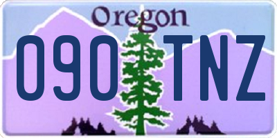 OR license plate 090TNZ