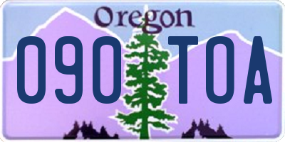 OR license plate 090TOA