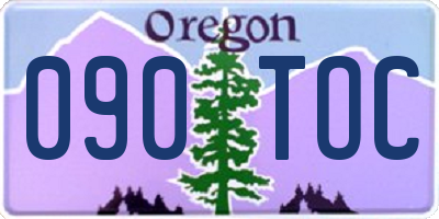 OR license plate 090TOC