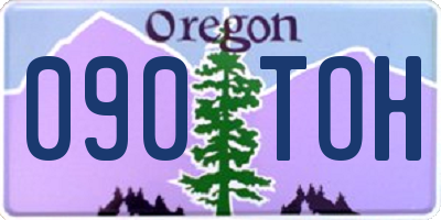 OR license plate 090TOH