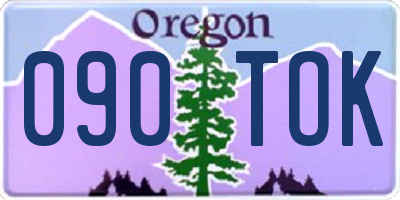 OR license plate 090TOK