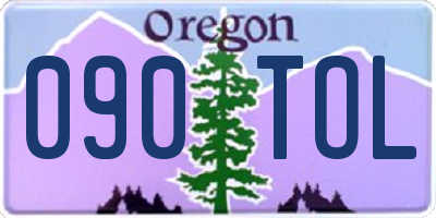 OR license plate 090TOL