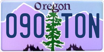 OR license plate 090TON