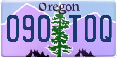 OR license plate 090TOQ
