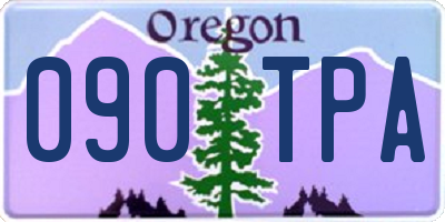 OR license plate 090TPA