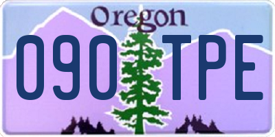 OR license plate 090TPE