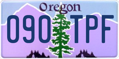 OR license plate 090TPF