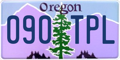 OR license plate 090TPL