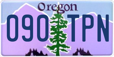 OR license plate 090TPN