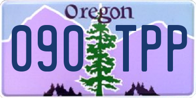 OR license plate 090TPP