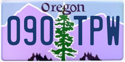 OR license plate 090TPW