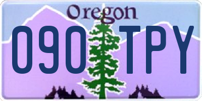 OR license plate 090TPY