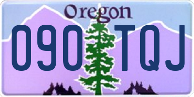 OR license plate 090TQJ