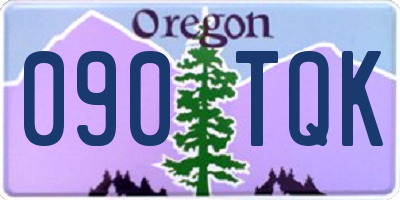 OR license plate 090TQK
