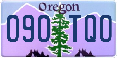 OR license plate 090TQO