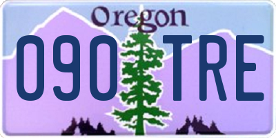OR license plate 090TRE