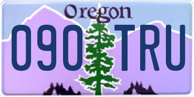 OR license plate 090TRU