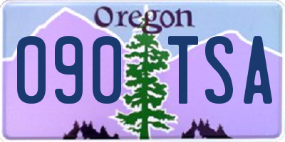 OR license plate 090TSA