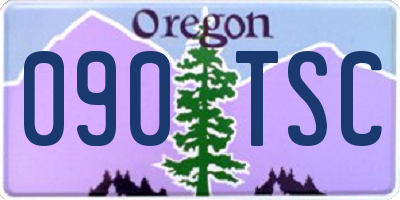 OR license plate 090TSC