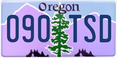OR license plate 090TSD