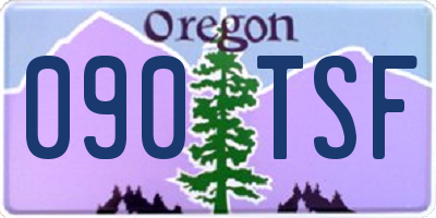 OR license plate 090TSF